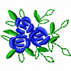 Flowers And Tree Embroidery Design 9
